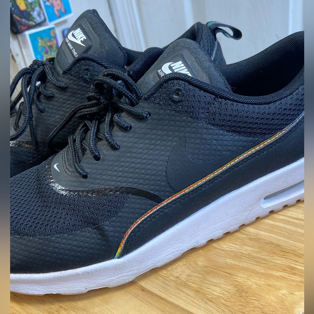 Nike Air Max Thea Premium ‘Black Tint’ Shoes Women’s 8.5 Iridescent Black VG